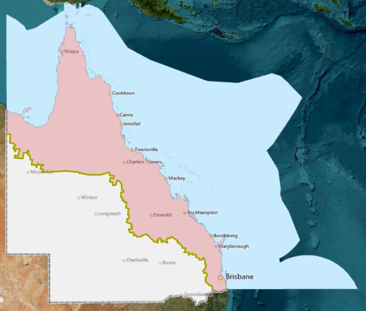 Cattle tick biosecurity zone map