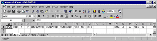Excel spreadsheet Excel spreadsheet