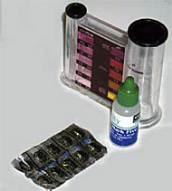 Pool water test kit