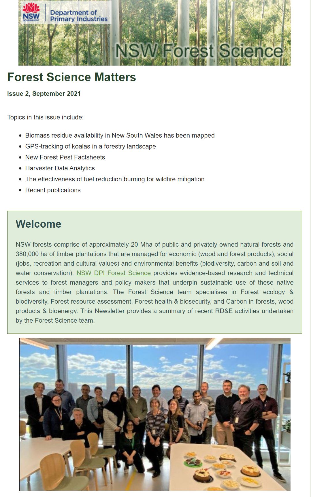 newsletter issue 2 front page