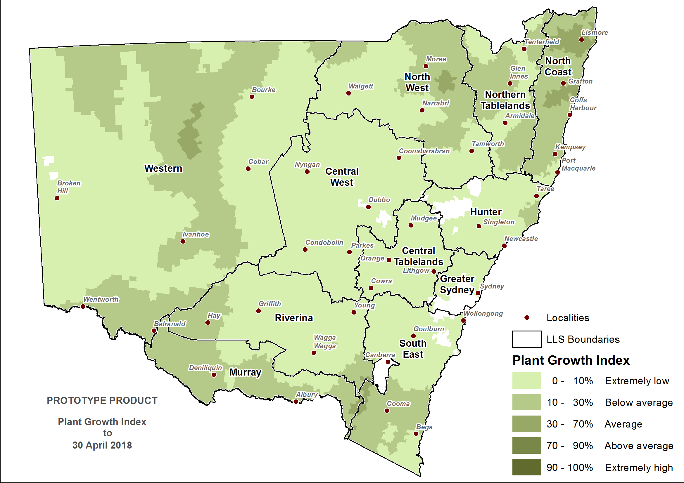 Figure 8. Plant Growth Index (PGI) to 30 April 2018 For an accessible explanation of this map contact the author anthony.clark@dpi.nsw.gov.au