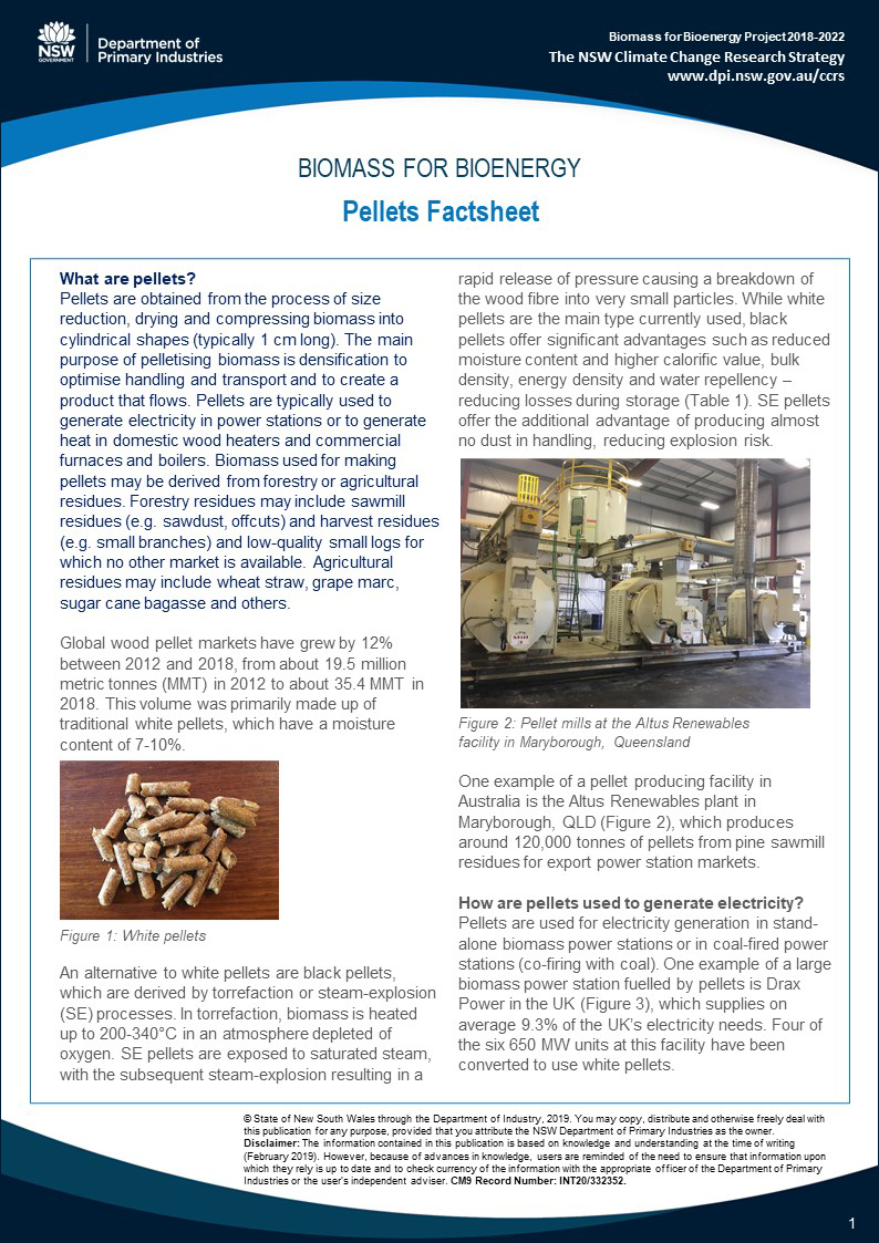 Pellets Factsheet