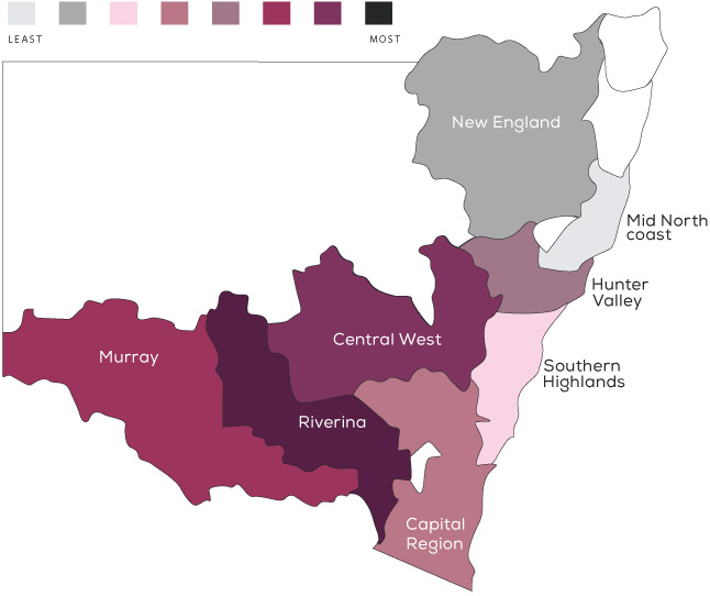 Regional Crush 2016-17 (tonnes)