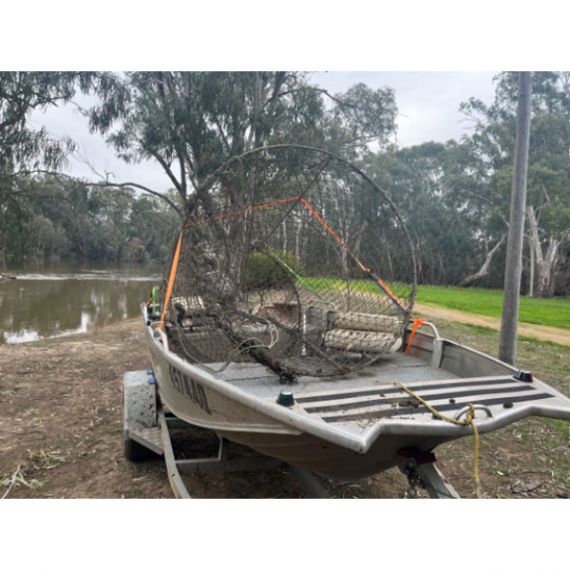 A seized fish trap from South Western NSW