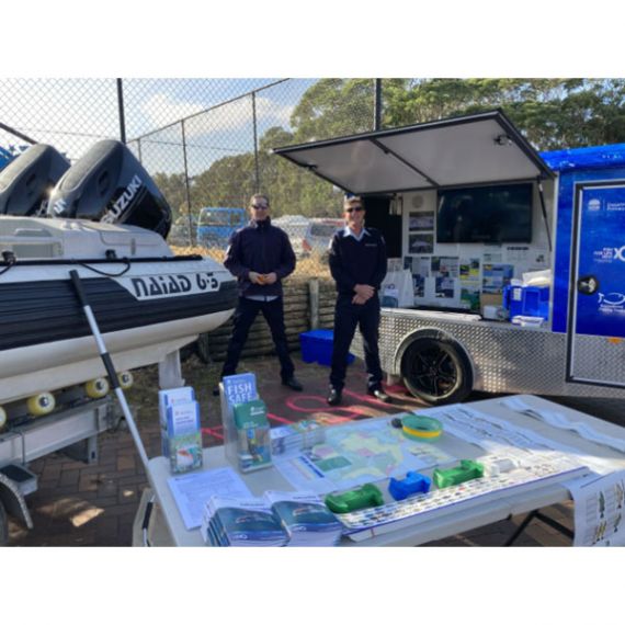 NSW Fisheries Officers conducting public information day